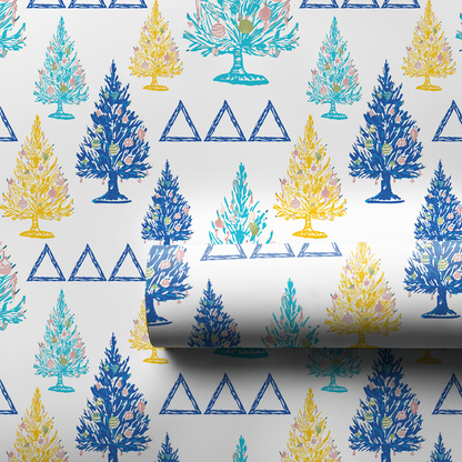 Festive Tri Trees - Wrapping Paper