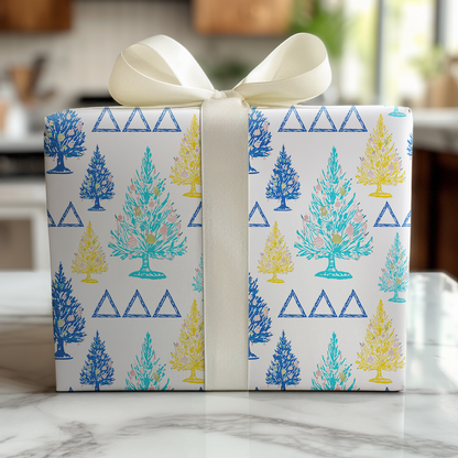 Festive Tri Trees - Wrapping Paper