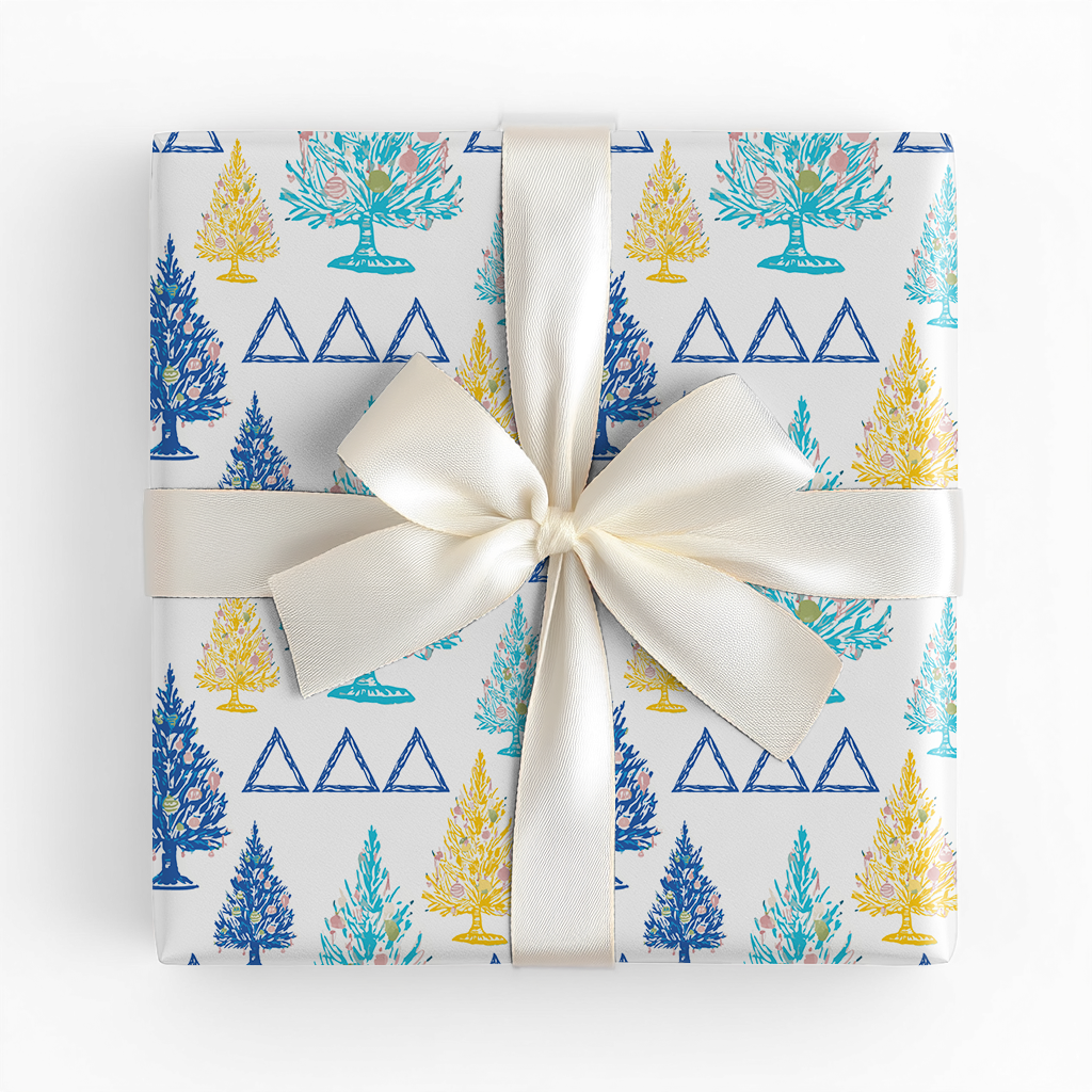 Festive Tri Trees - Wrapping Paper