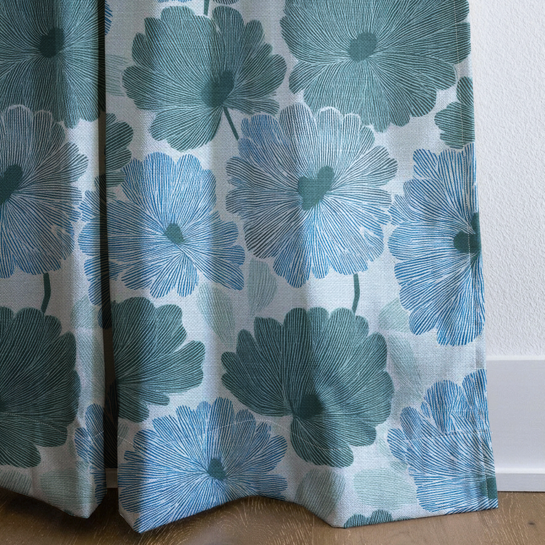 Blue My Robyn - Drapery — corner closeup