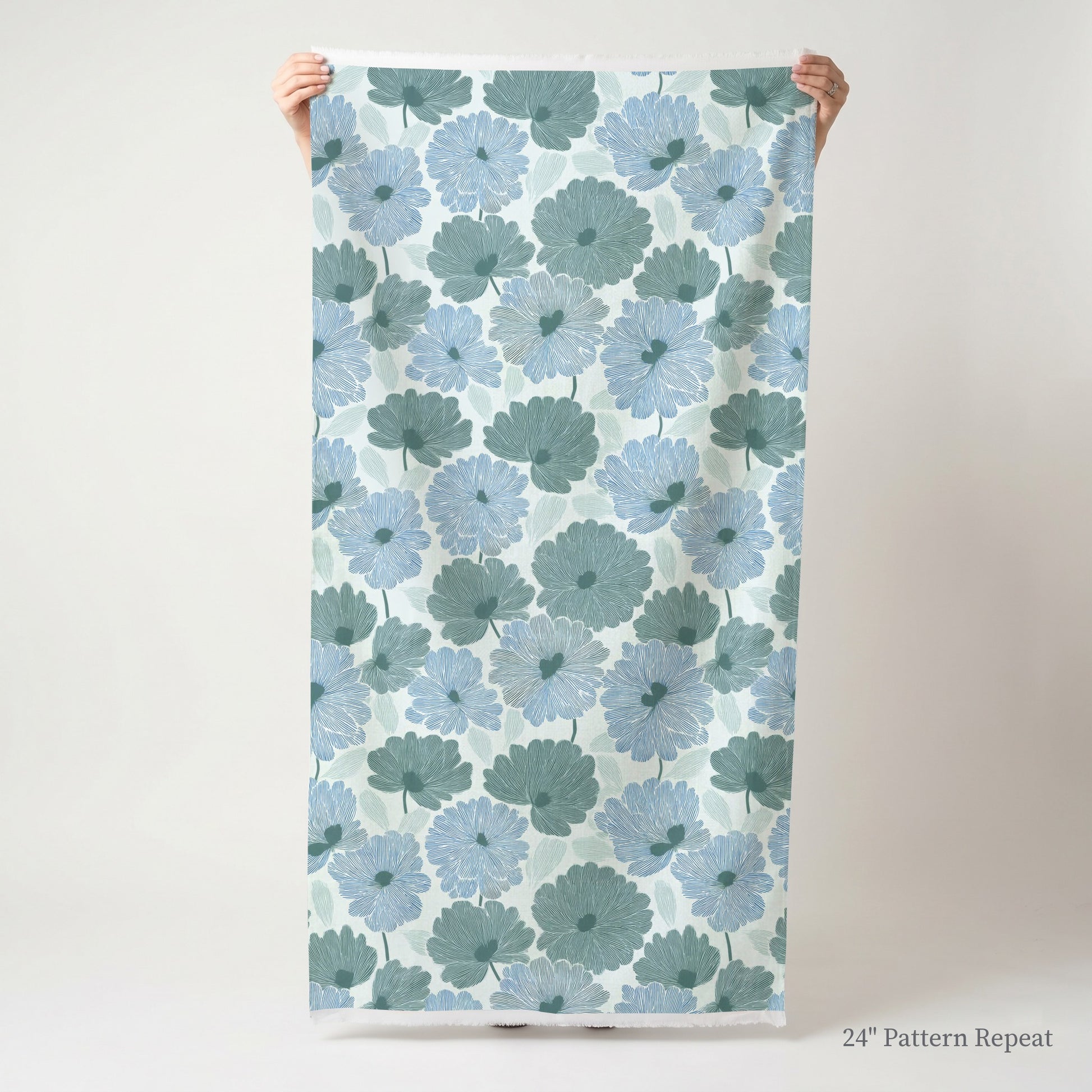 Blue My Robyn Fabric by the Yard