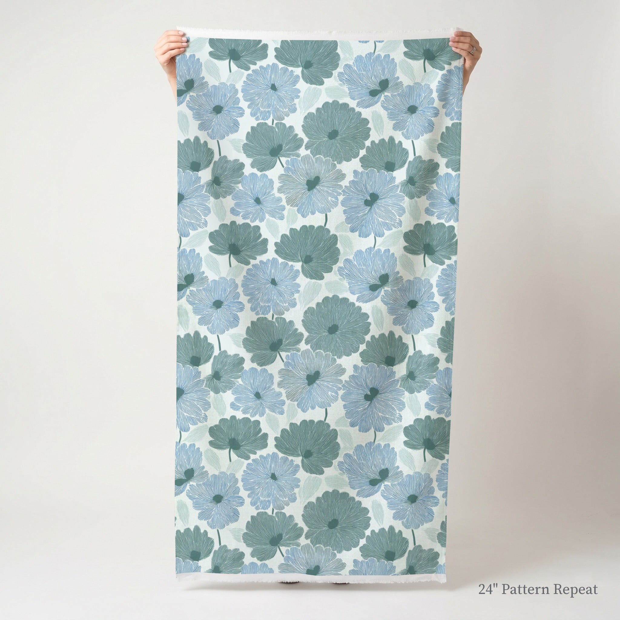 Blue My Robyn Fabric by the Yard
