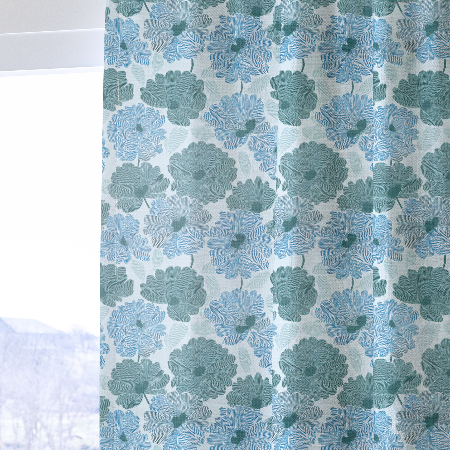 Blue My Robyn - Drapery — one panel