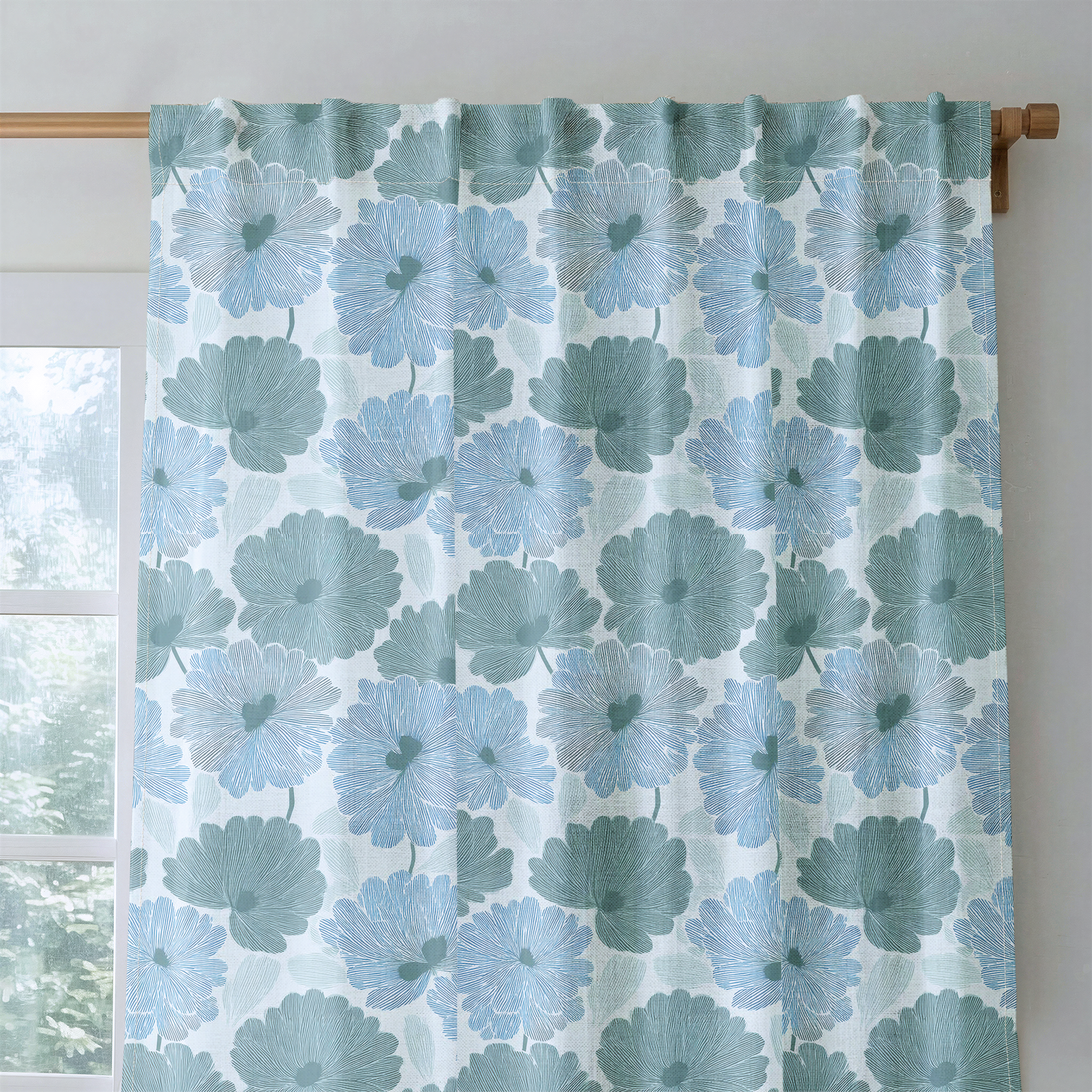 Blue My Robyn - Drapery — rod