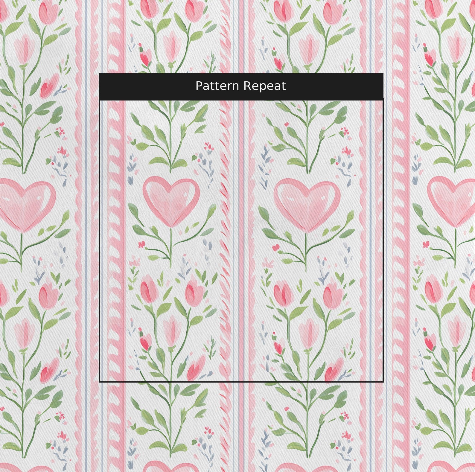 Ever After Stripe Fabric by the Yard — pattern repeat
