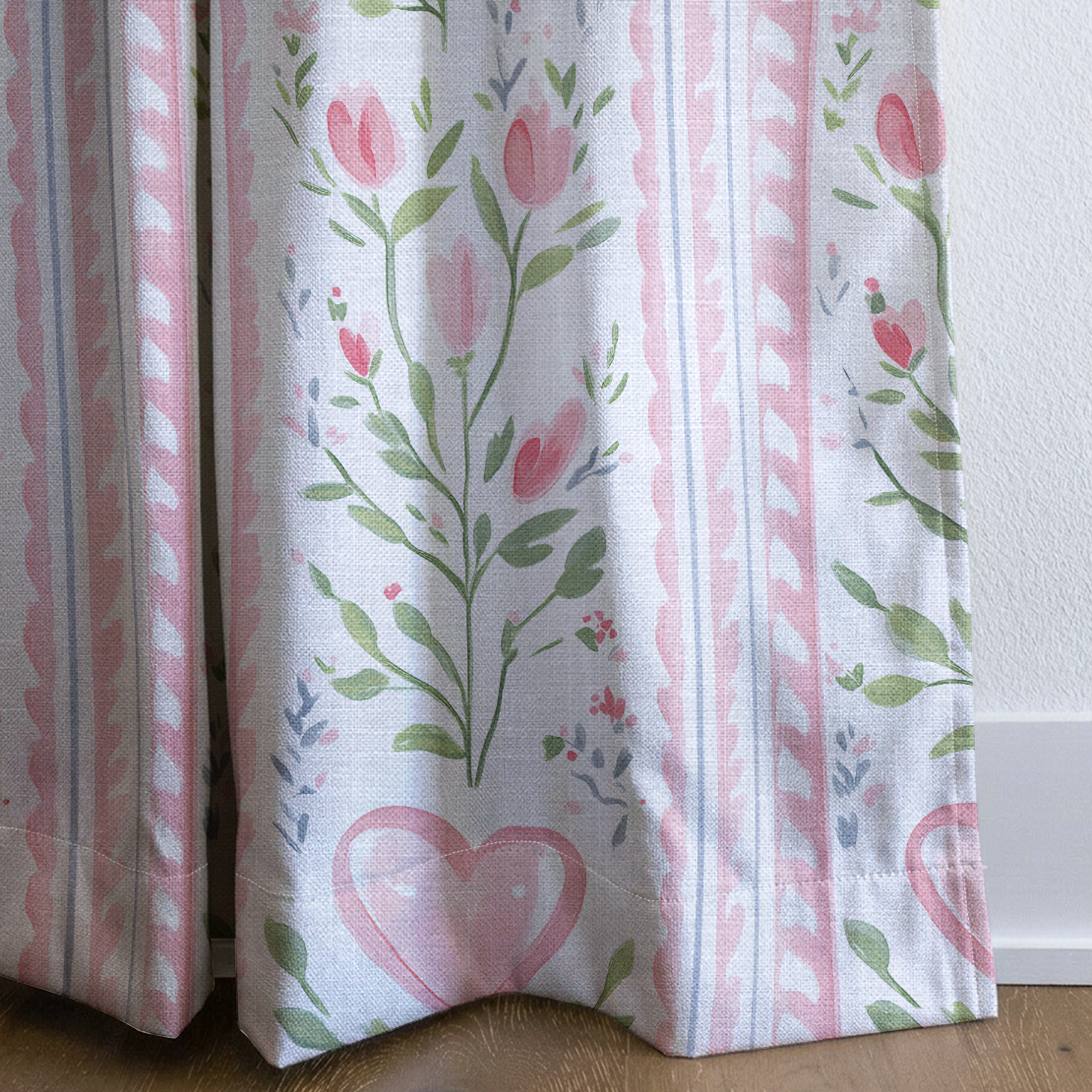 Ever After Stripe - Drapery — corner closeup