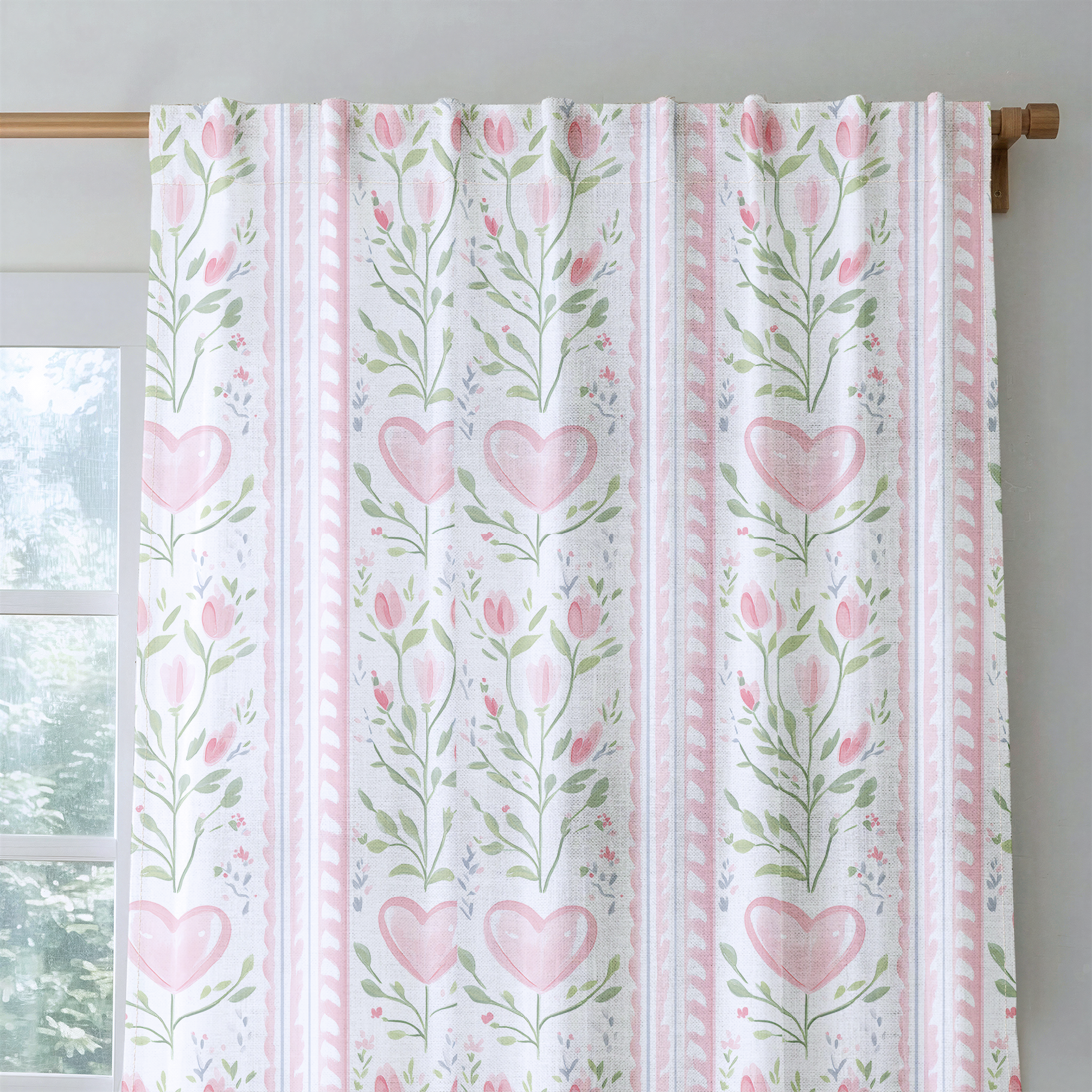 Ever After Stripe - Drapery — rod