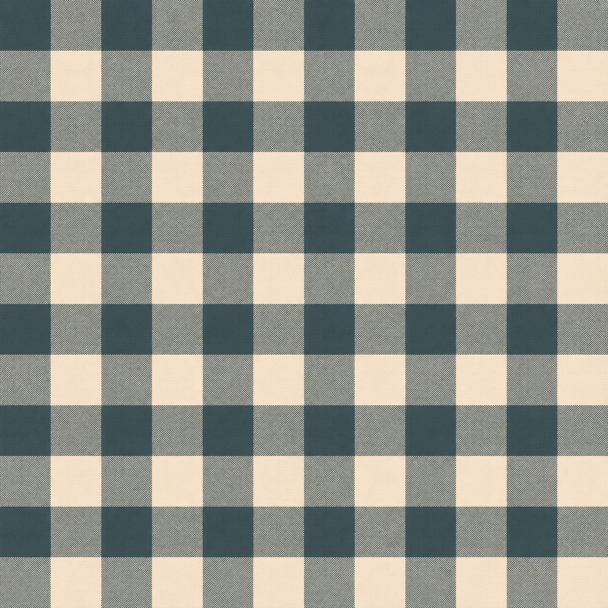 Hedgerow Teal Gingham Wallpaper