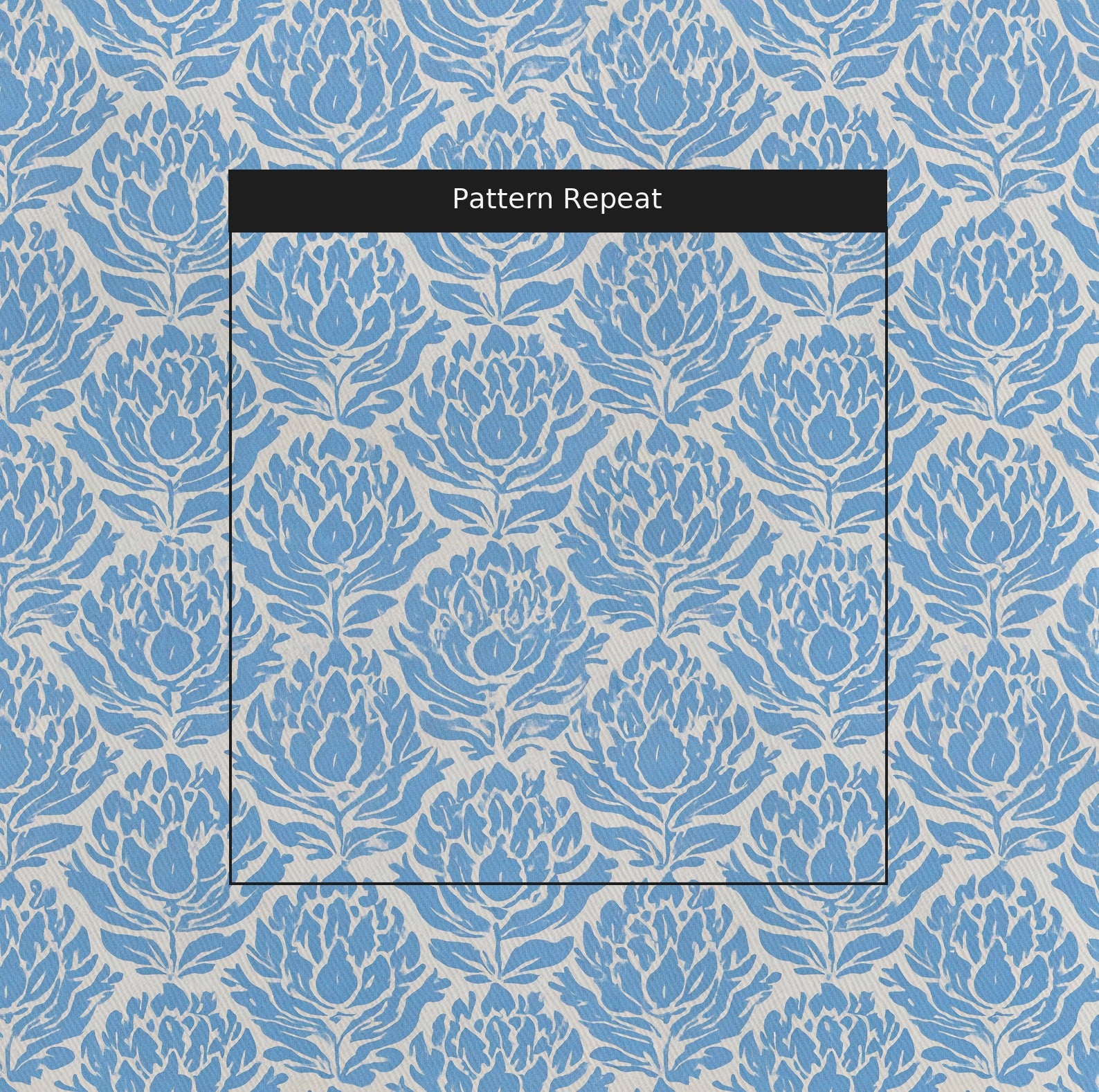 Morning Sky Fabric by the Yard — pattern repeat