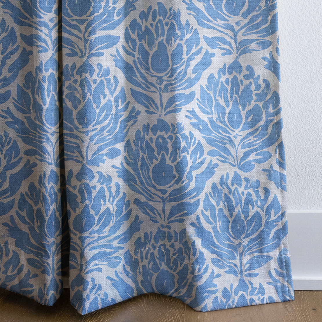 Morning Sky - Drapery — corner closeup