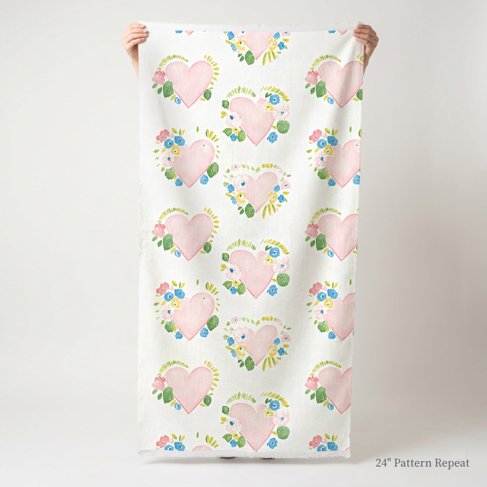 Rosabella Hearts Fabric by the Yard