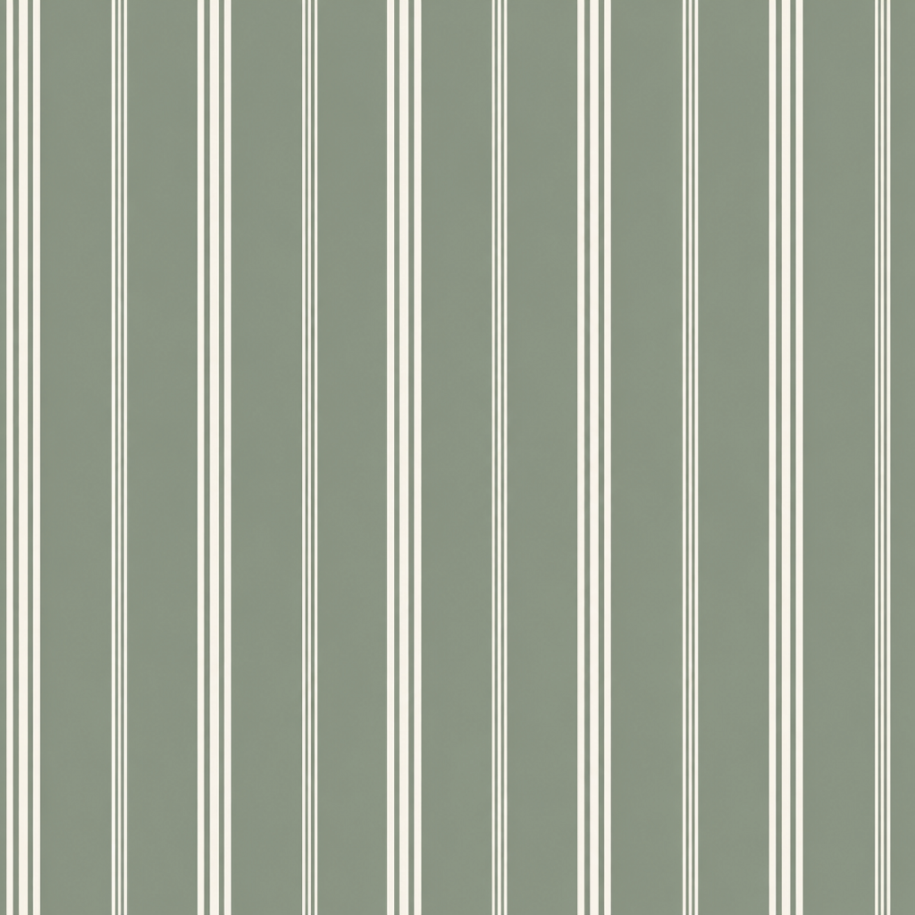 Fog & Found Sage Stripe Wallpaper