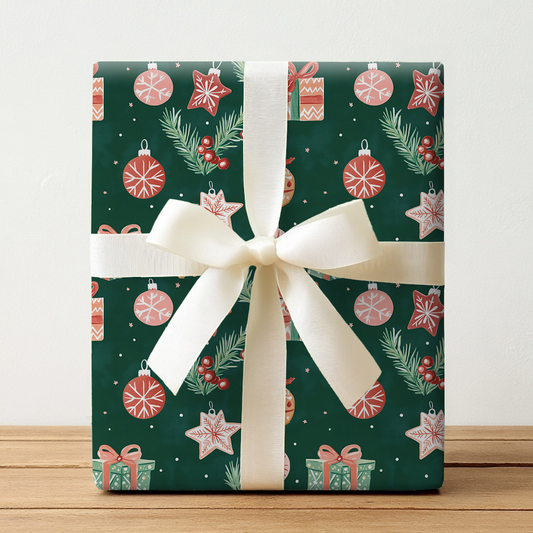 Ornaments and Presents - Wrapping Paper