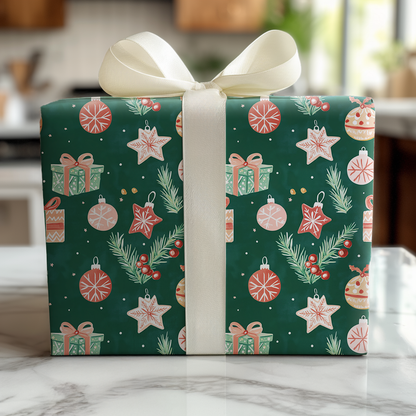 Ornaments and Presents - Wrapping Paper