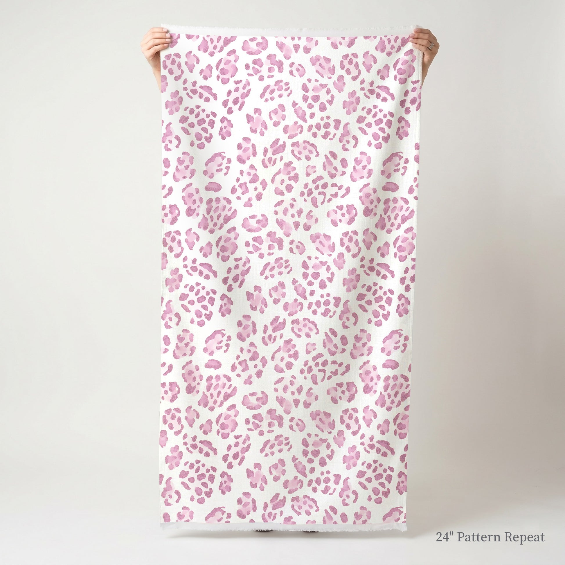 Blush Leopard Fabric by the Yard