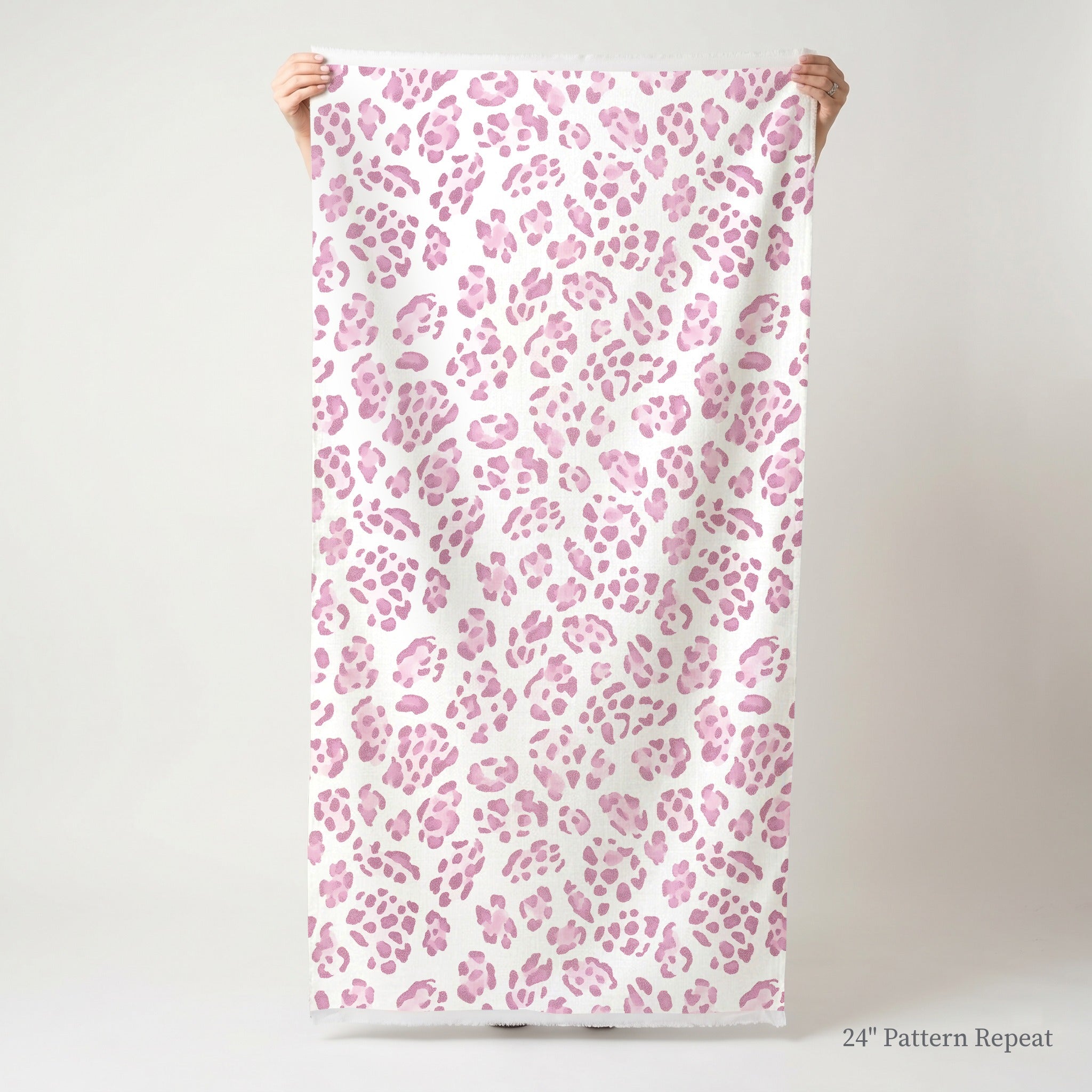 Blush Leopard Fabric by the Yard