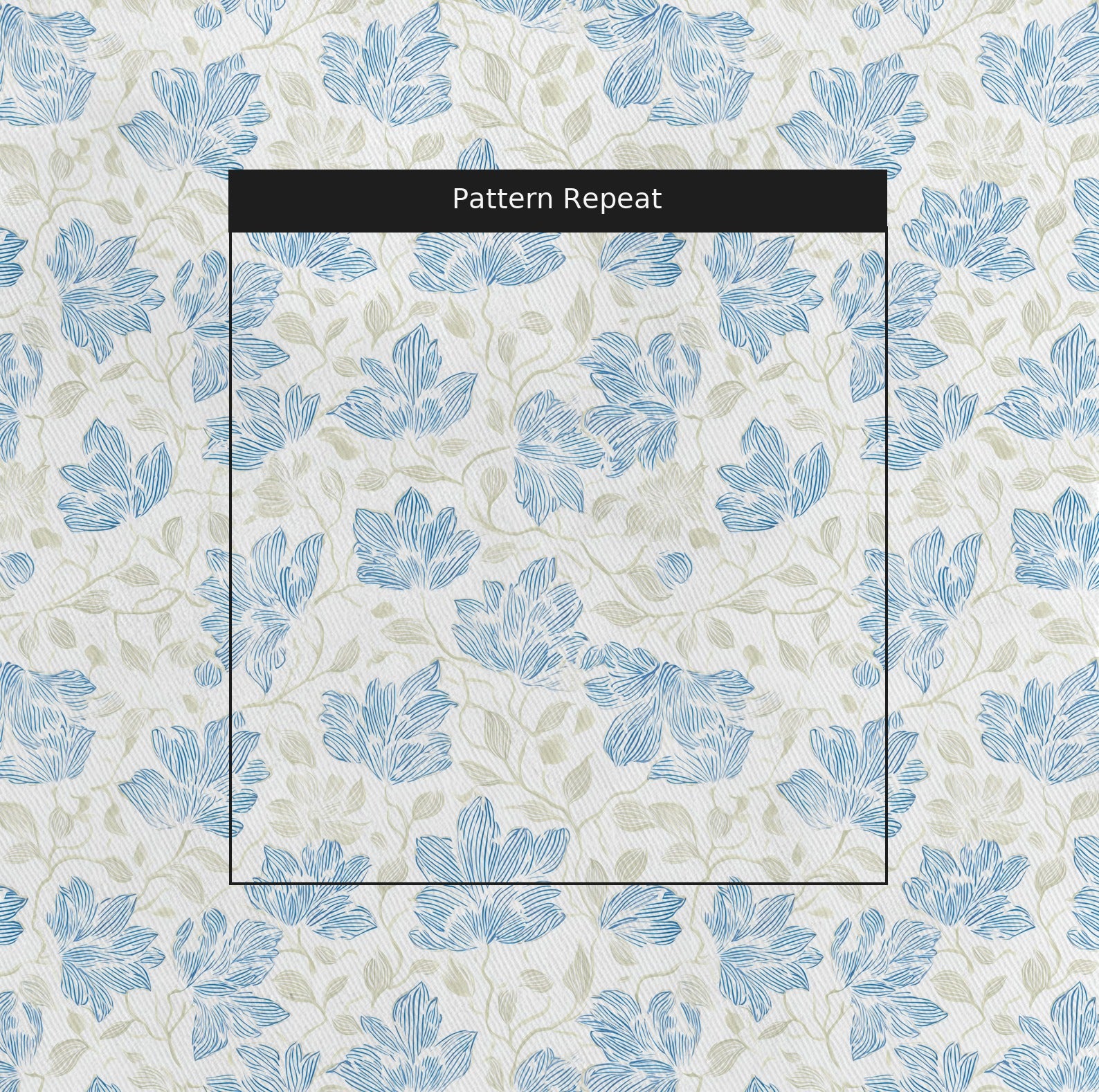 Crystal Clear Fabric by the Yard — pattern repeat