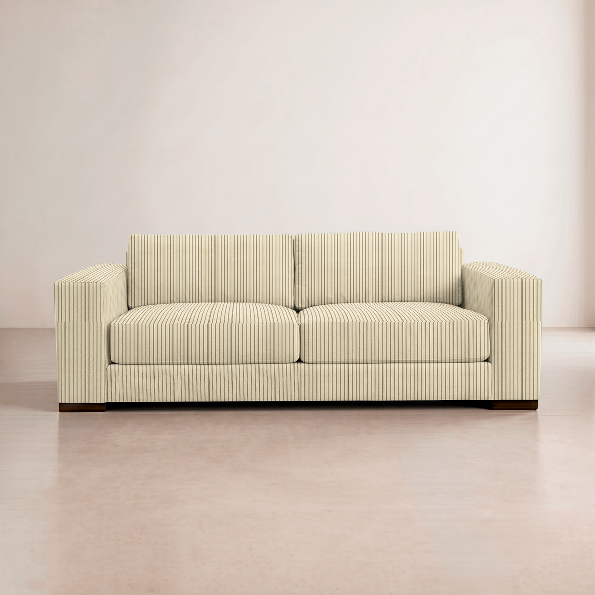 The Christopher Sofa in Jude Pinstripe
