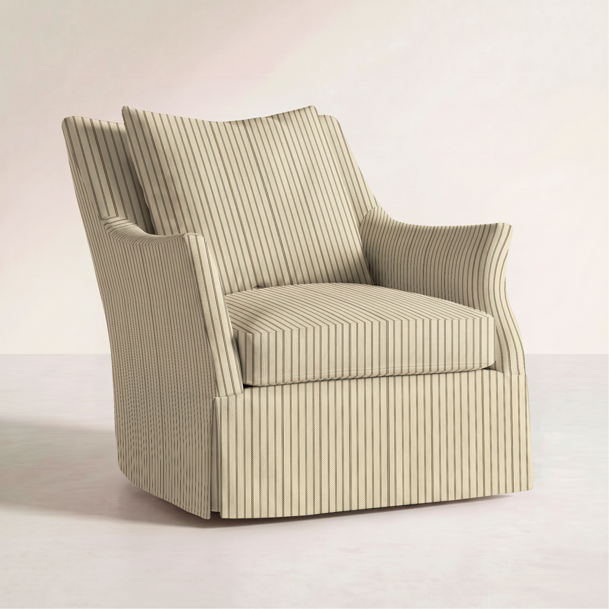 The Eleanor Chair in Jude Pinstripe