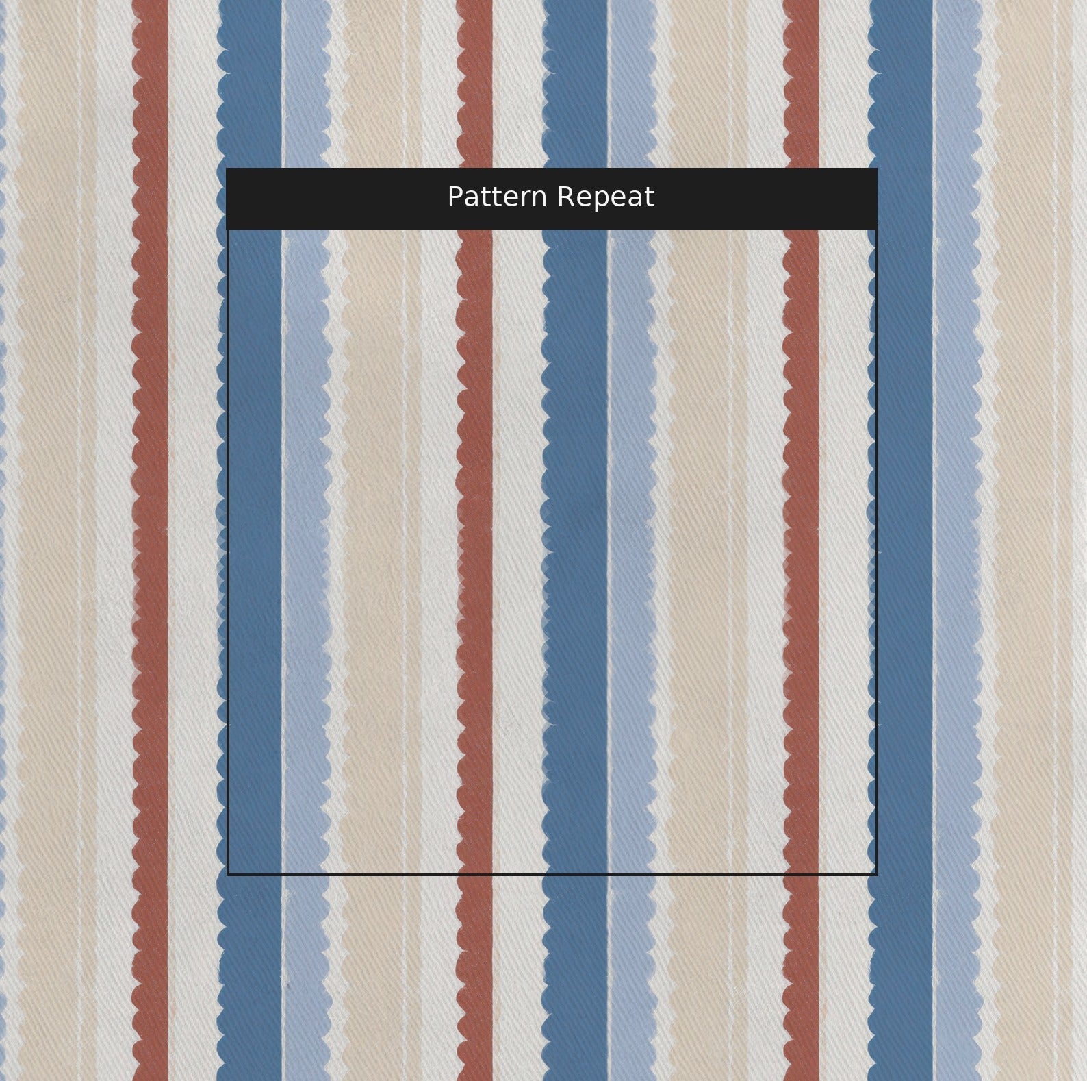 Harbor Stripe Fabric by the Yard — pattern repeat