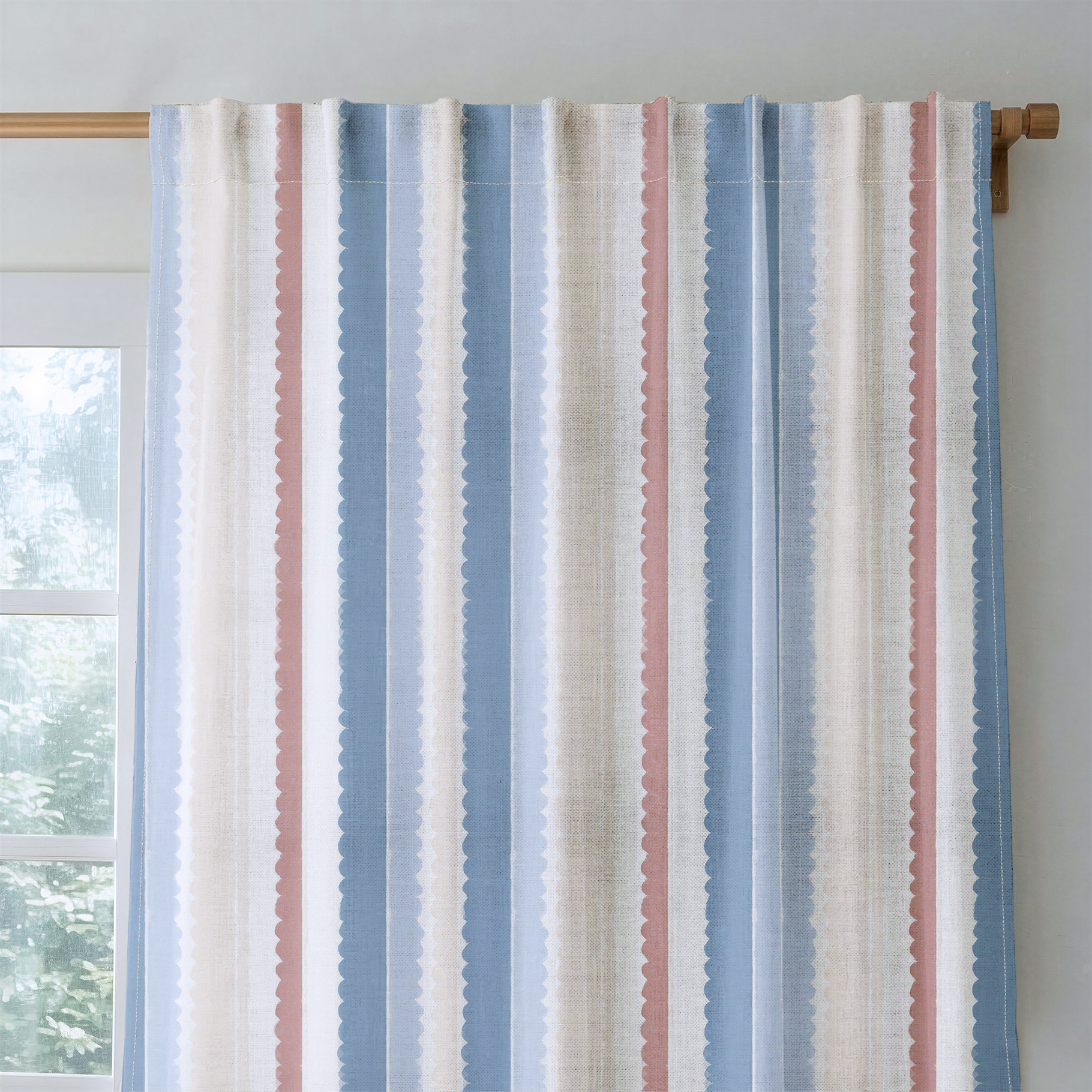 Harbor Stripe - Drapery — rod