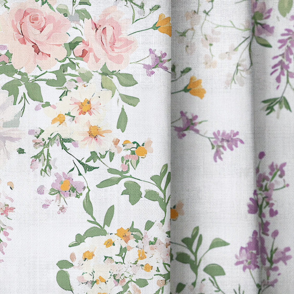 Lavender Lace - Drapery — close up