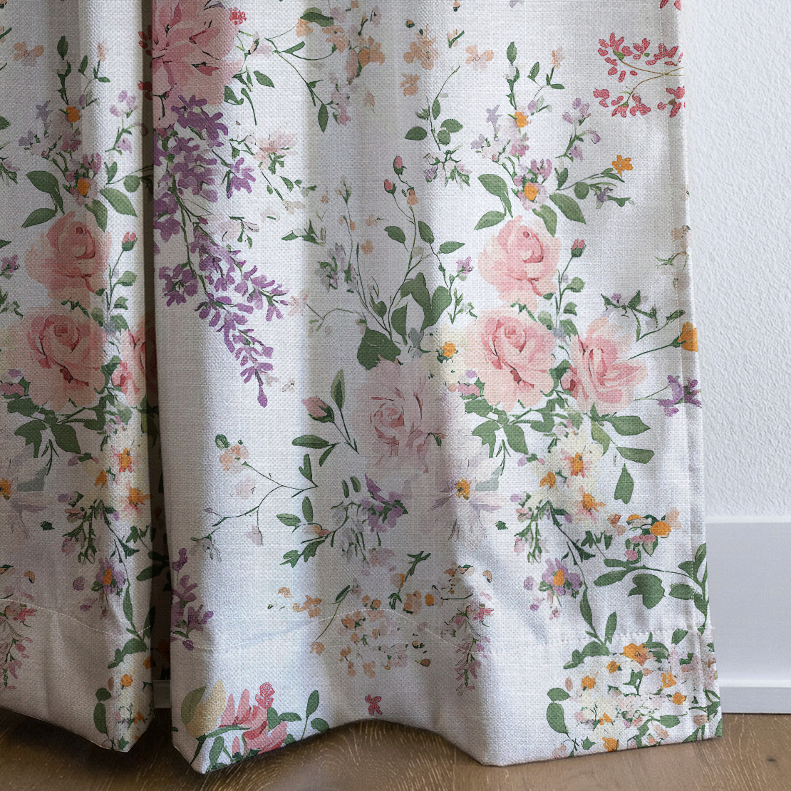Lavender Lace - Drapery — corner closeup
