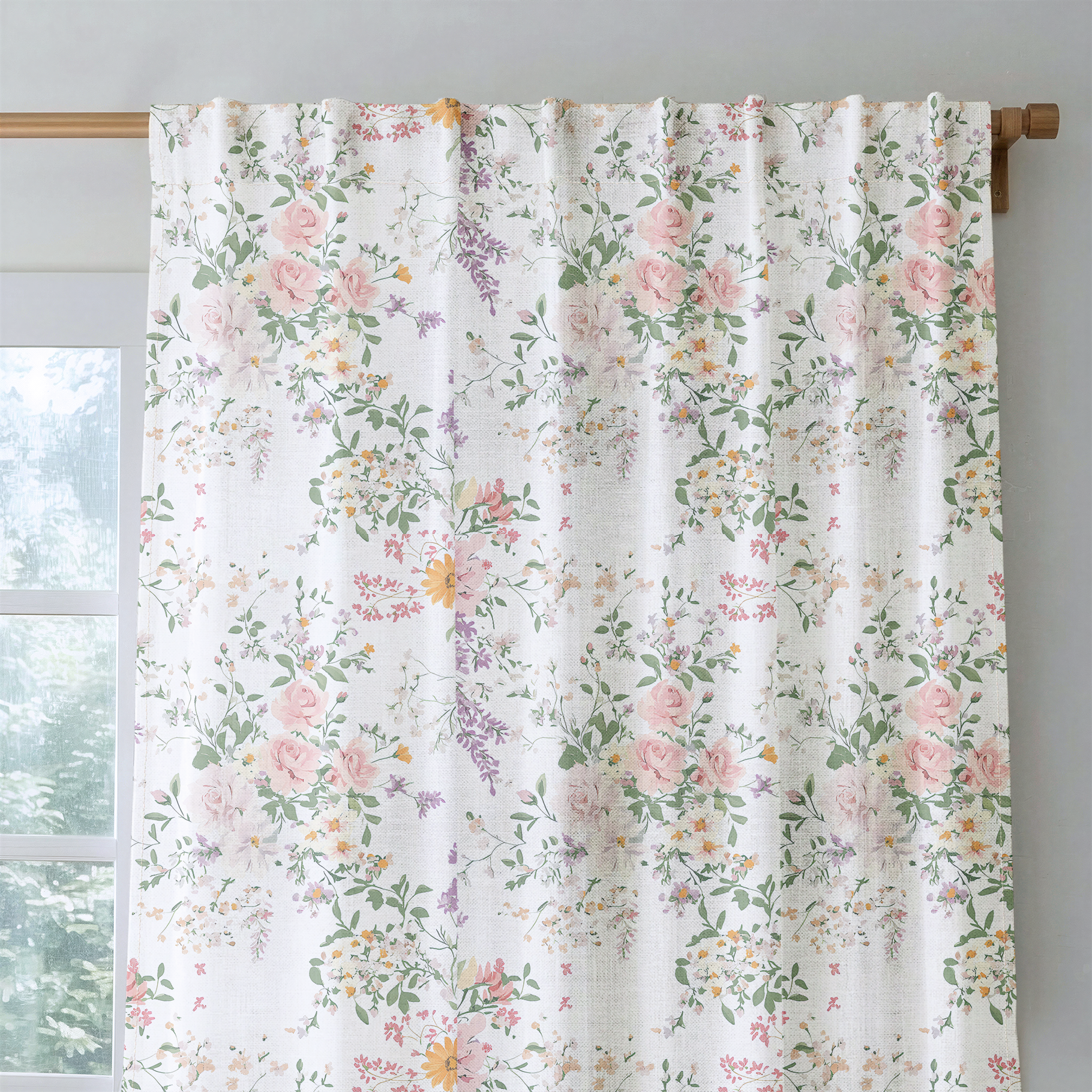 Lavender Lace - Drapery — rod