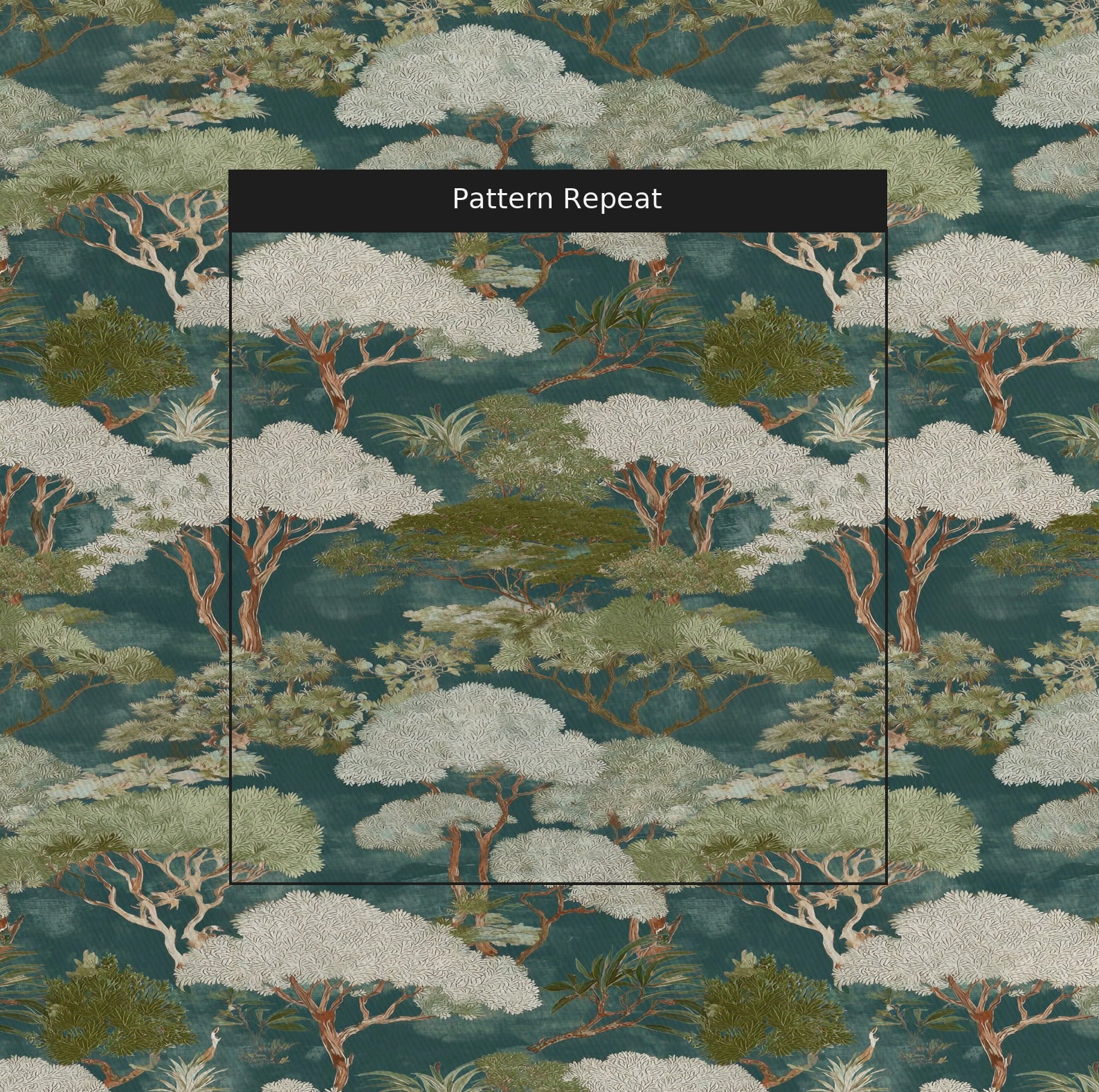 Belvedere Fabric by the Yard — pattern repeat