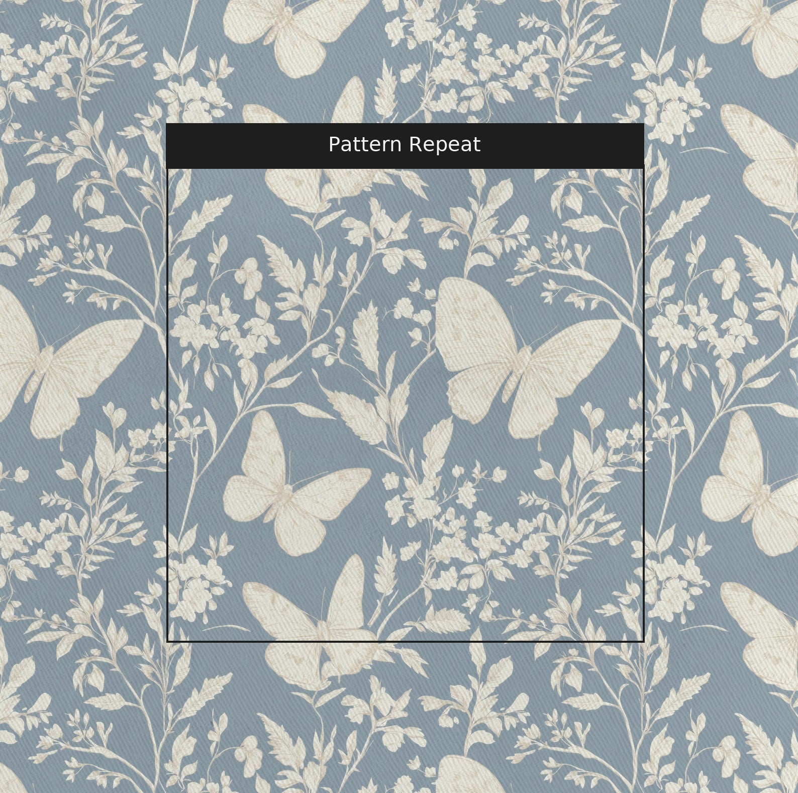 Collierville Beige Fabric by the Yard — pattern repeat
