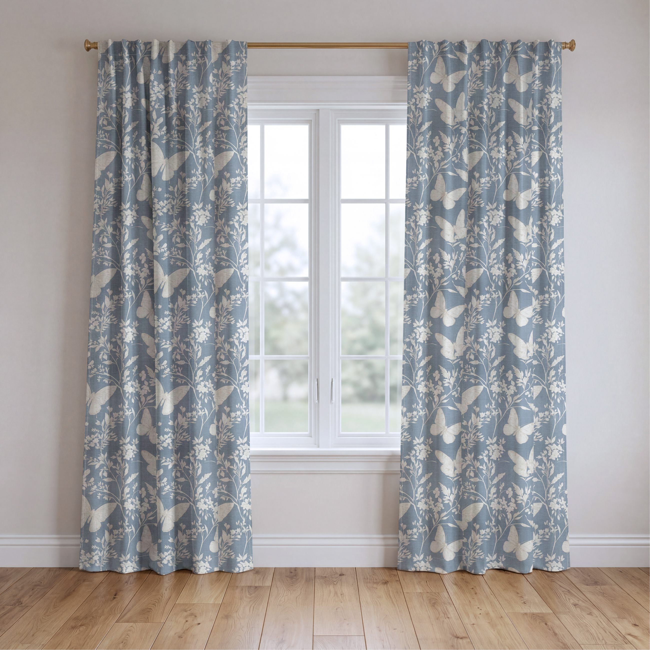 Collierville Beige - Drapery — two panels