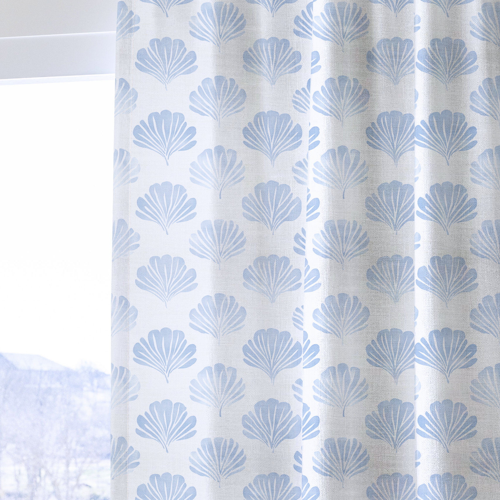 Azure Coastline - Drapery — one panel