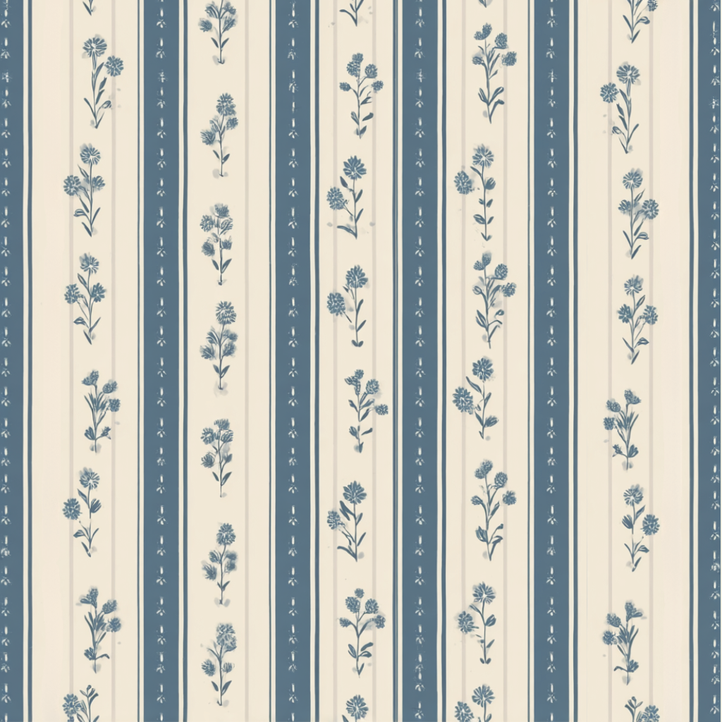 Jesse Floral Stripes Wallpaper