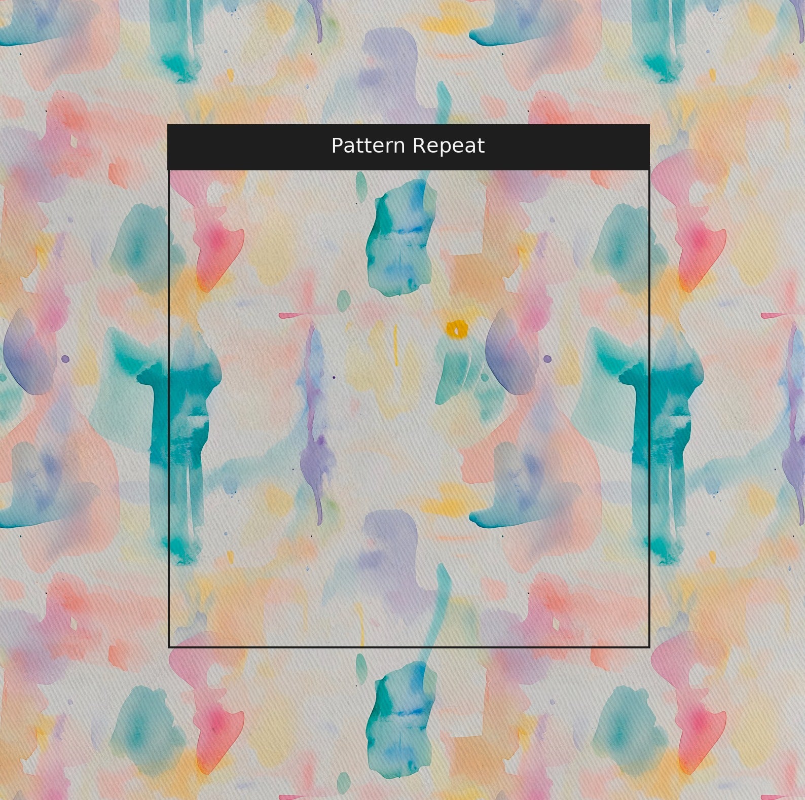 Pastel Dreams Fabric by the Yard — pattern repeat