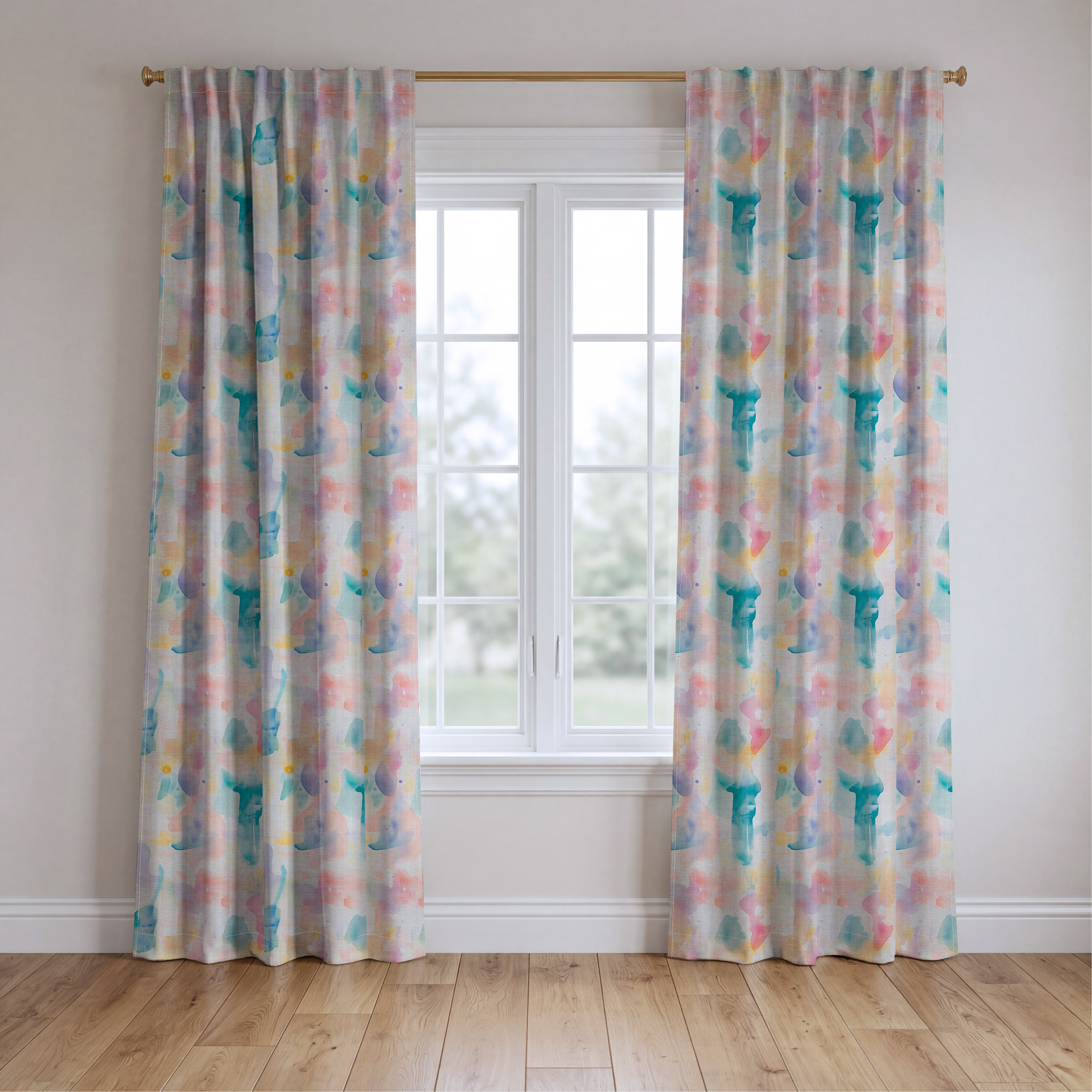 Pastel Dreams - Drapery — two panels