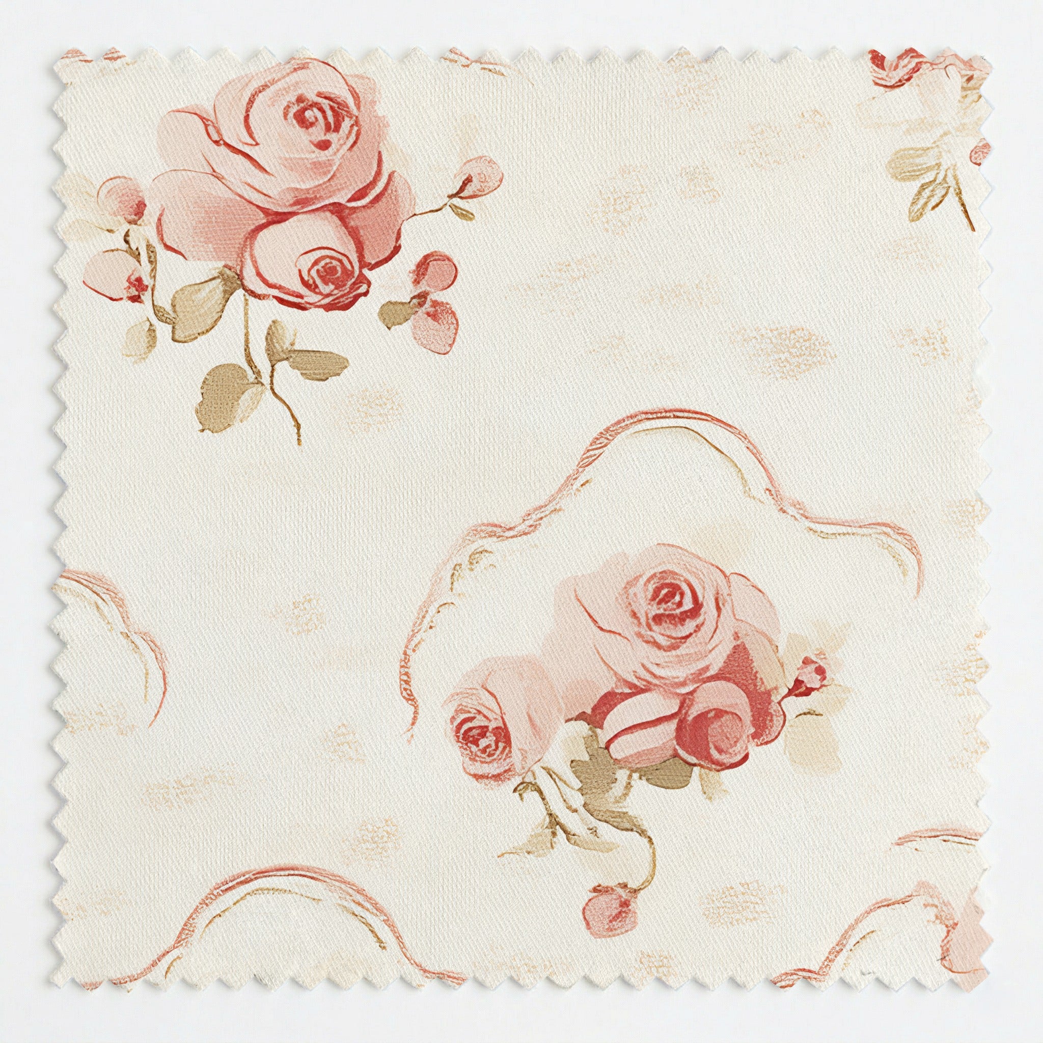 Floral Cameo Fabric by the Yard