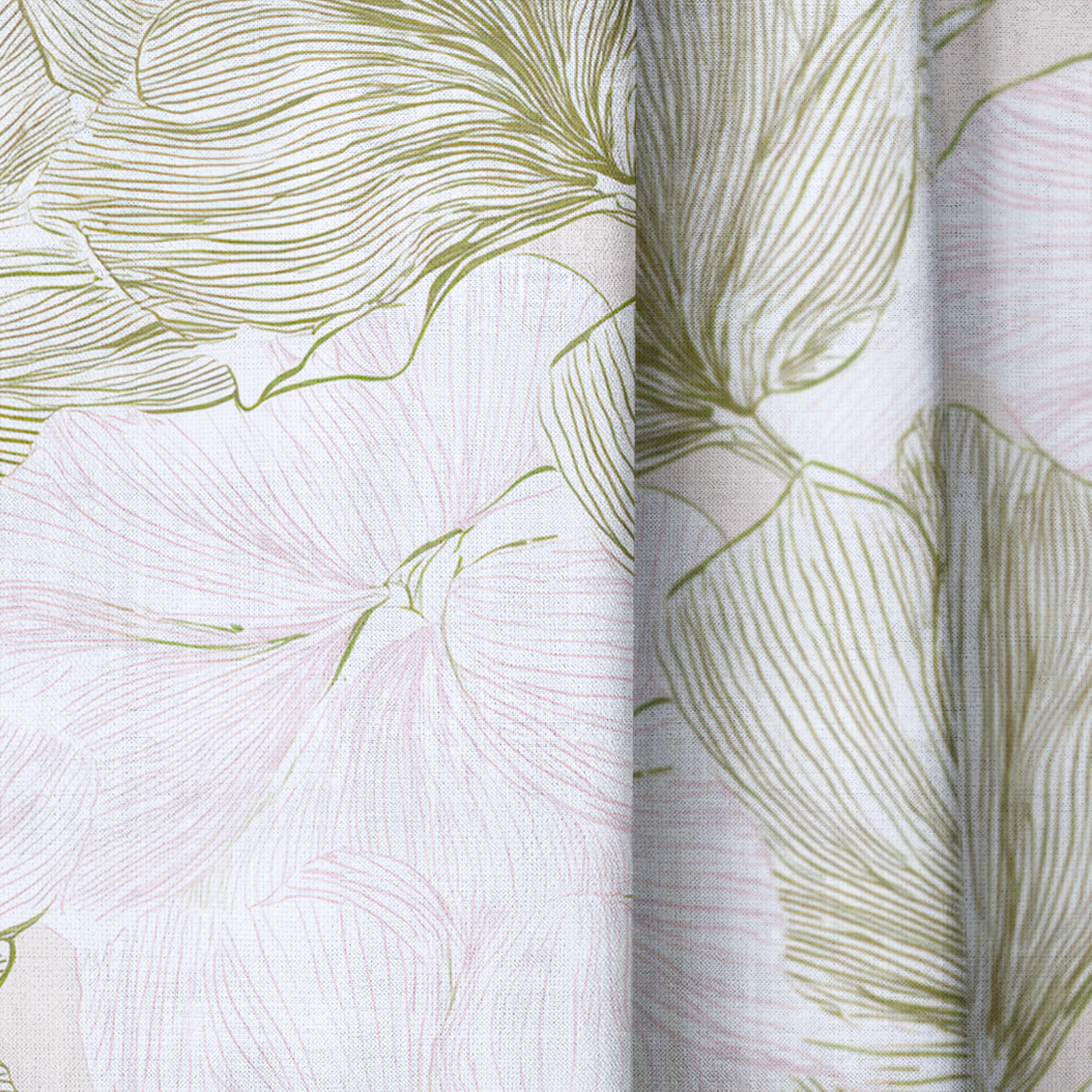 Rosy Air - Drapery — close up