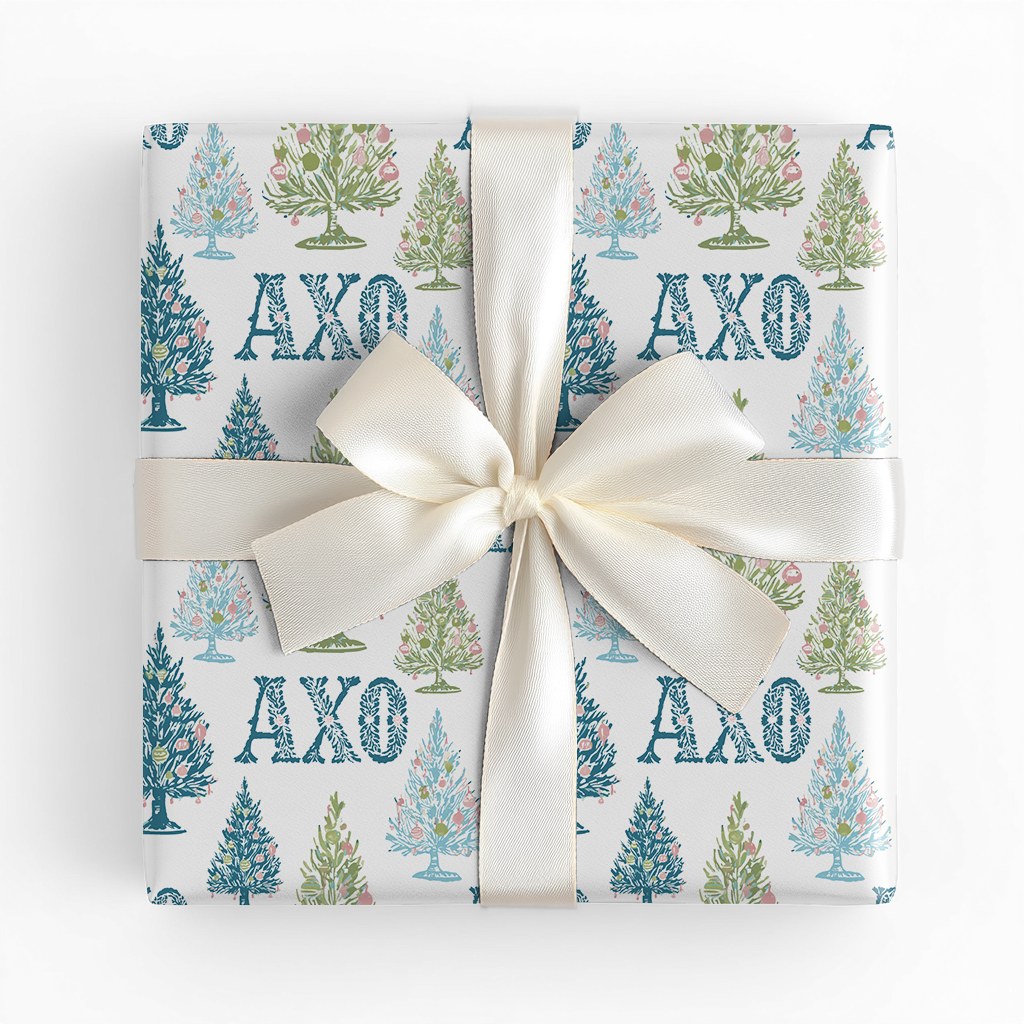 A Very Alpha Chi Tree - Wrapping Paper