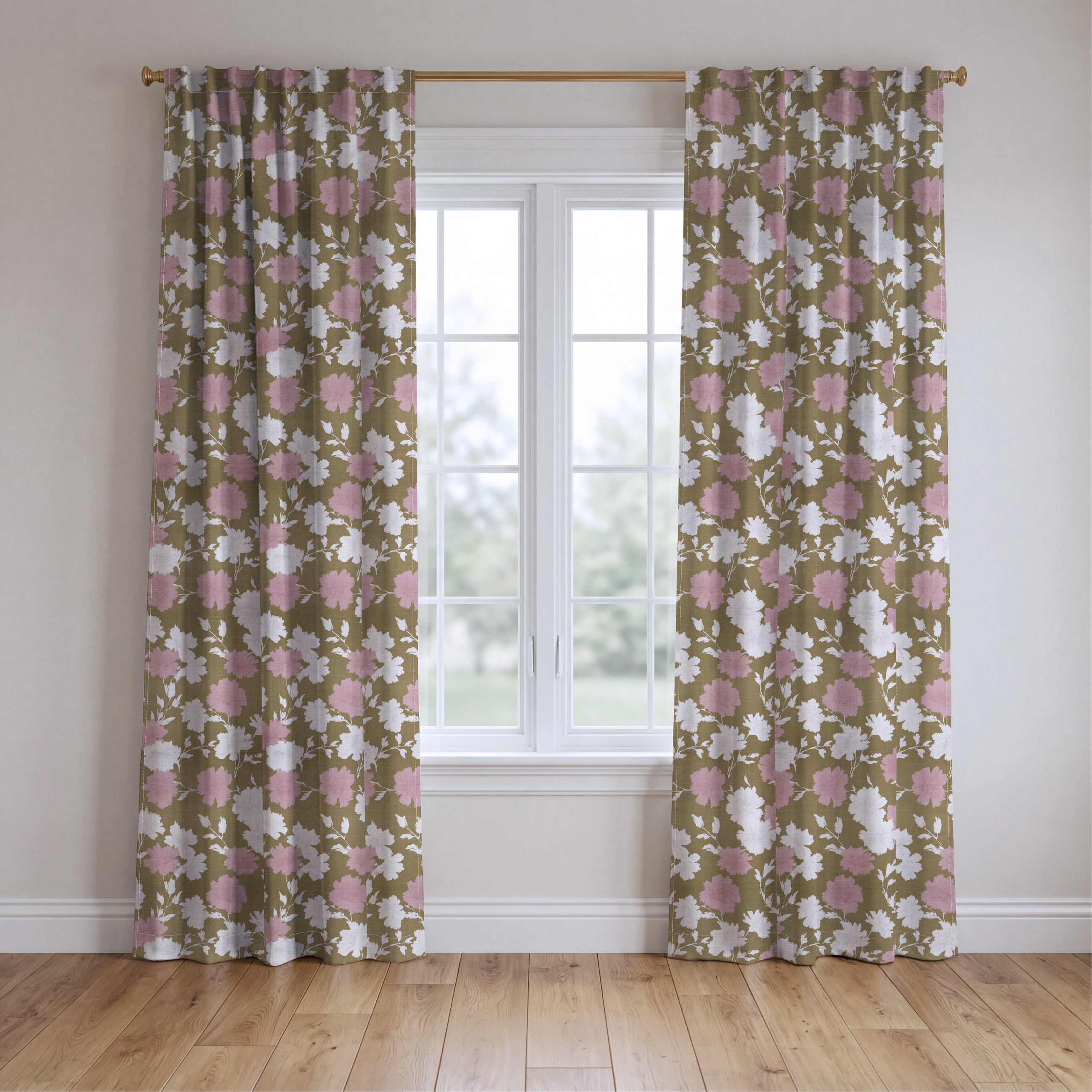 Cambridge Orchard - Drapery — two panels