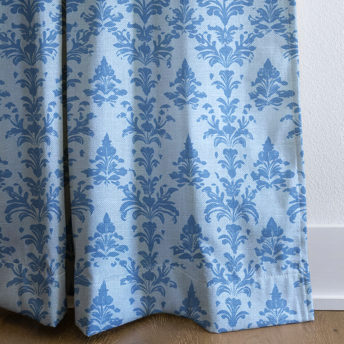 Bluebell - Drapery — corner closeup