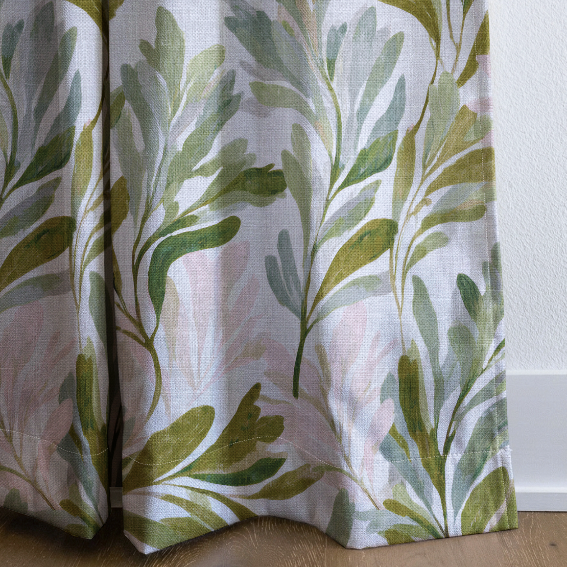 Olive Canopy - Drapery — corner closeup