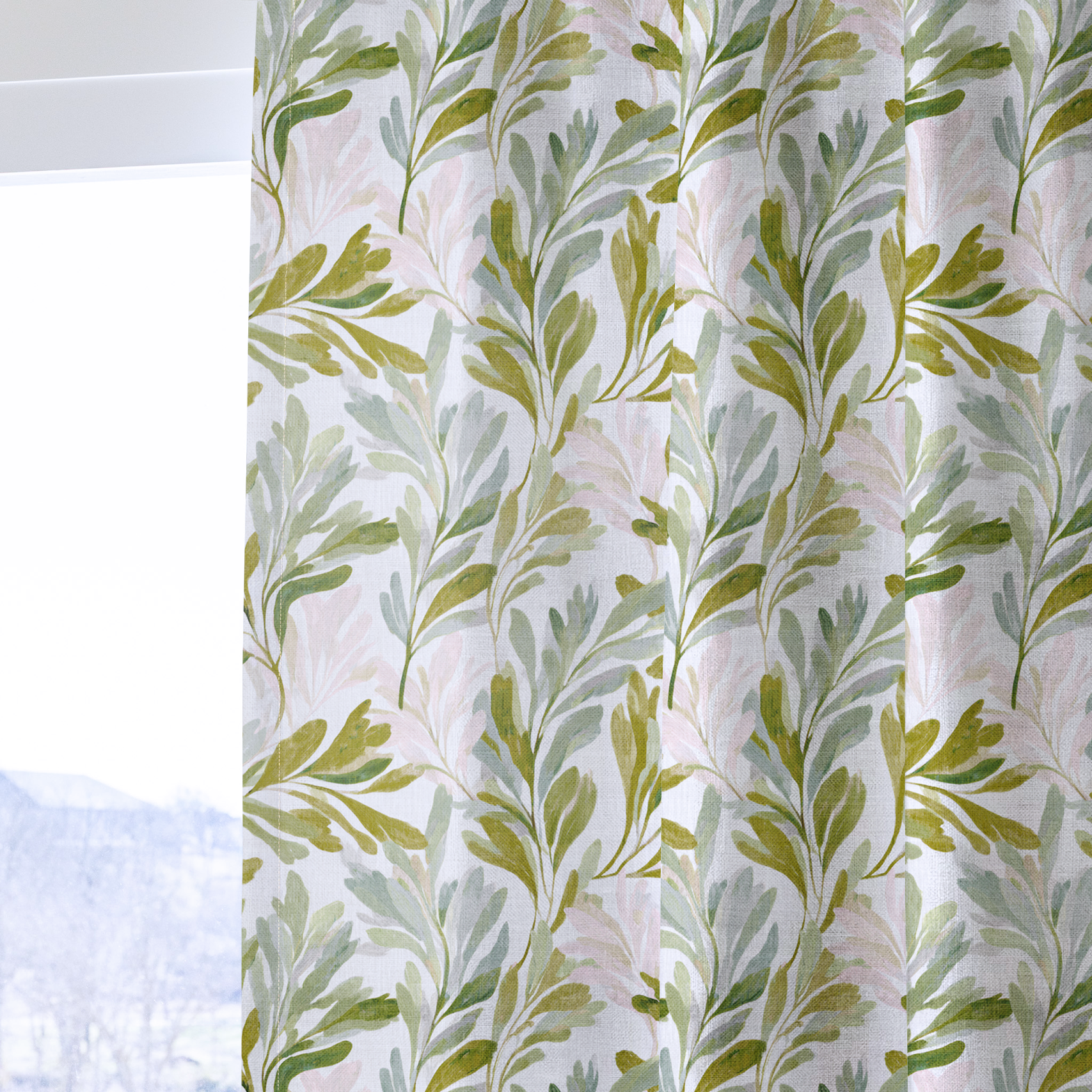 Olive Canopy - Drapery — one panel