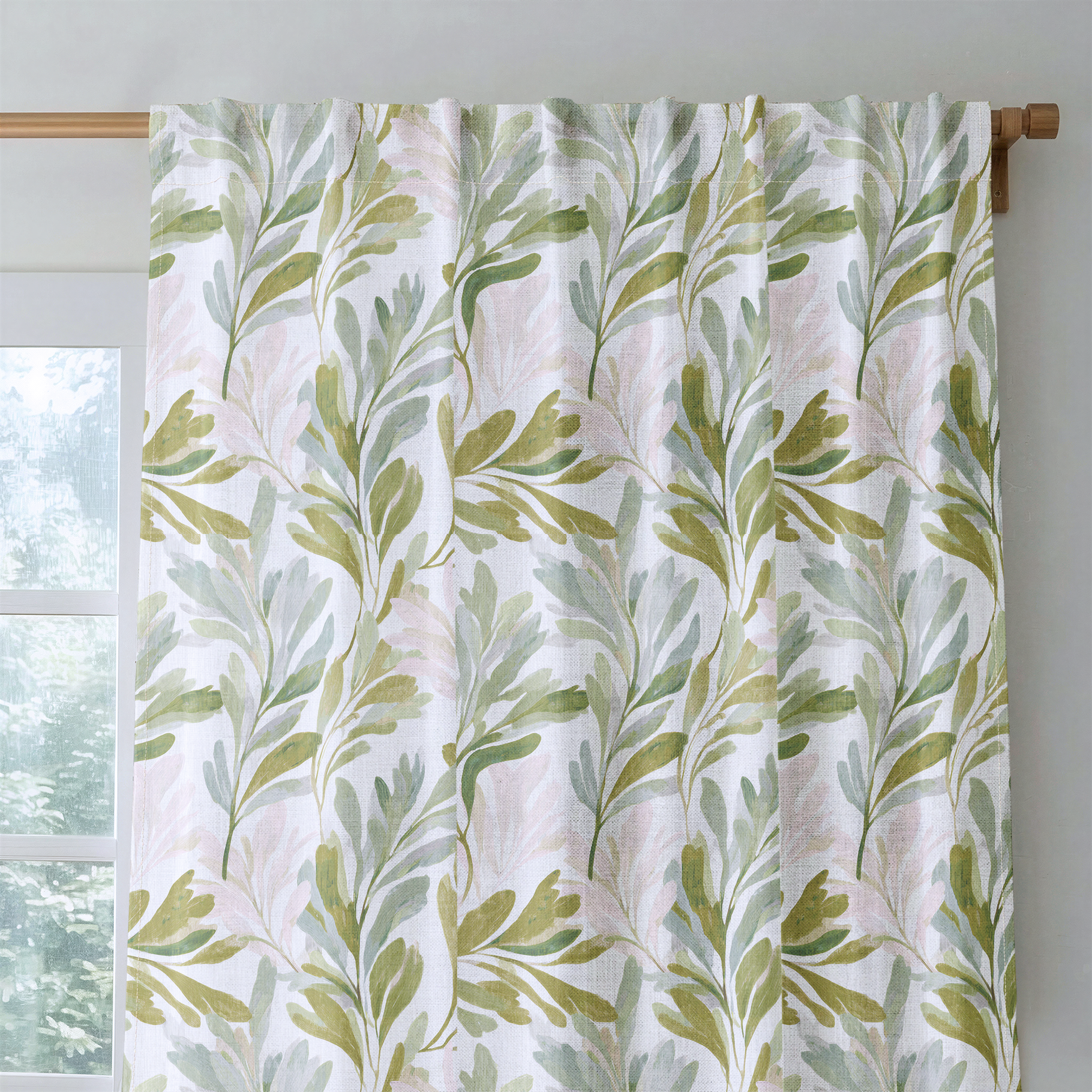 Olive Canopy - Drapery — rod