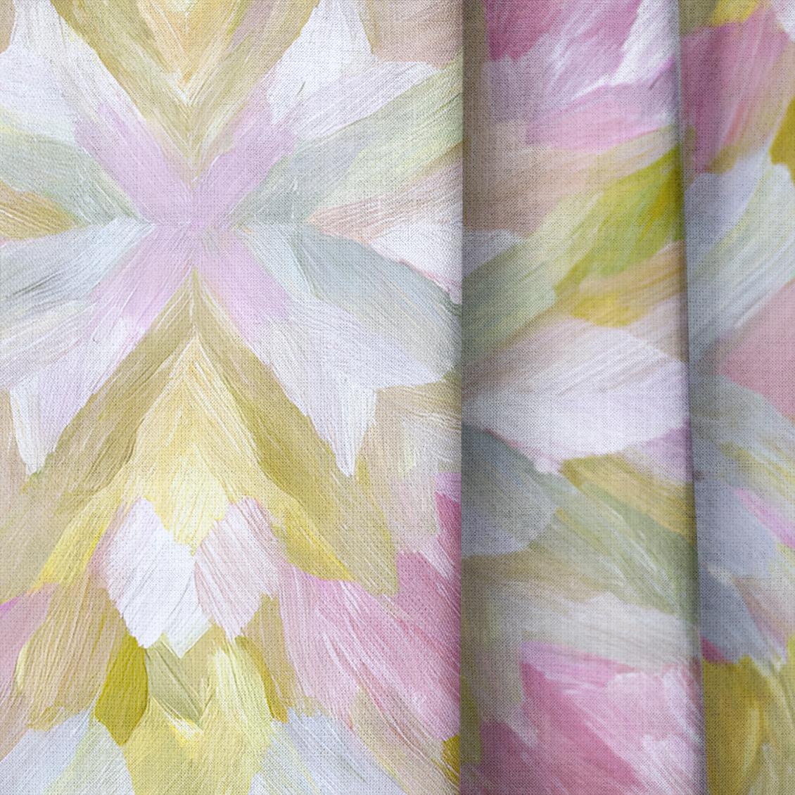 Blushed Mosaic - Drapery — close up