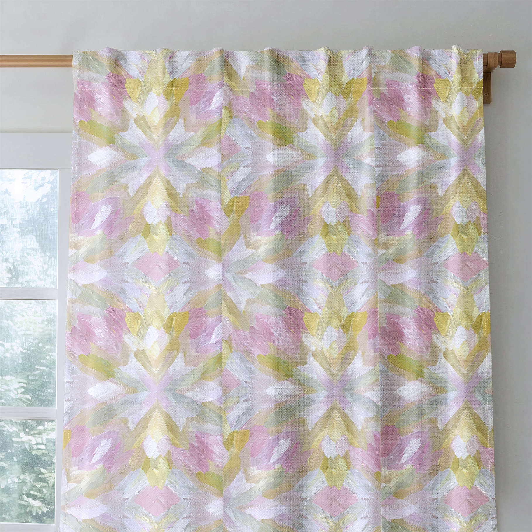 Blushed Mosaic - Drapery — rod