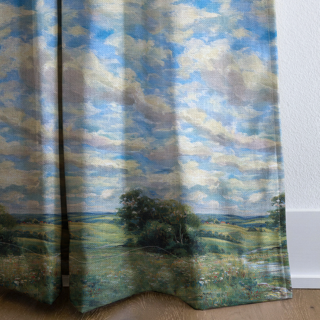 Winding Path - Drapery — corner closeup