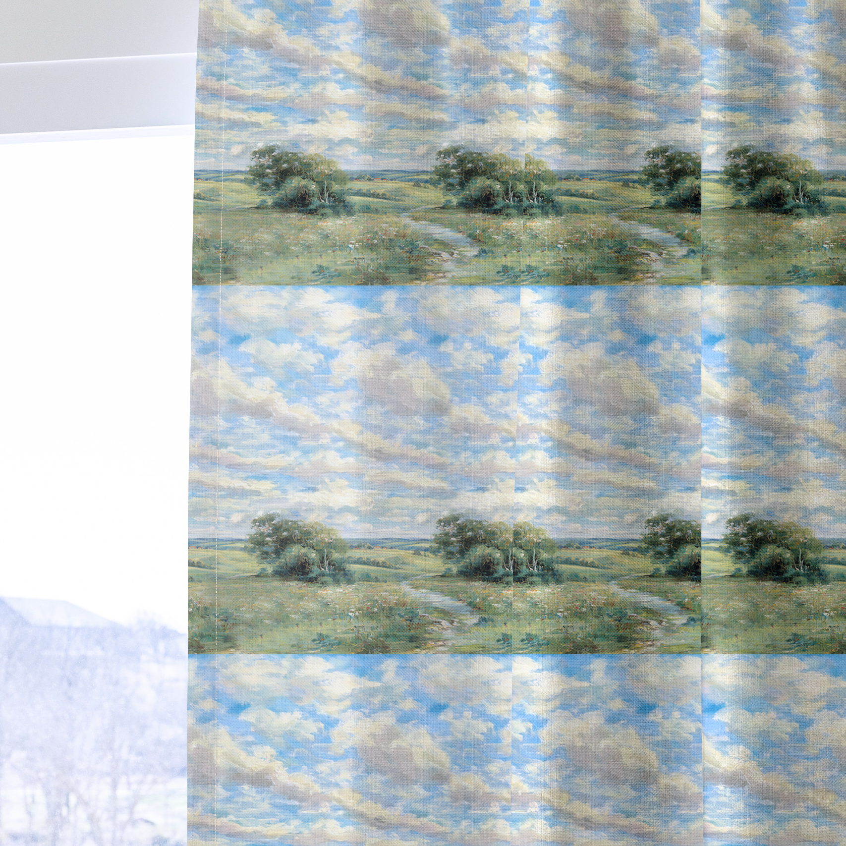 Winding Path - Drapery — one panel