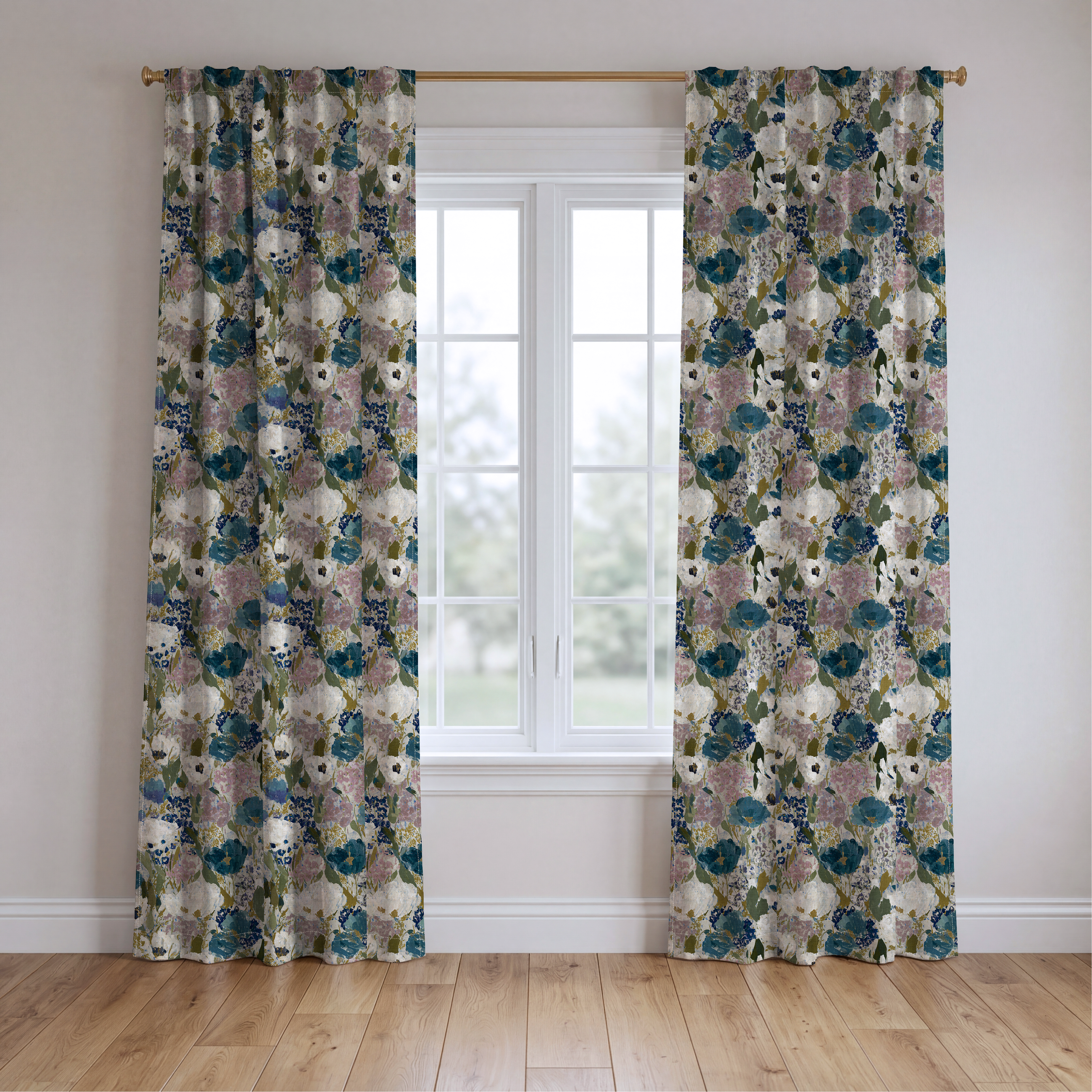 Garden in Motion - Drapery — two panels