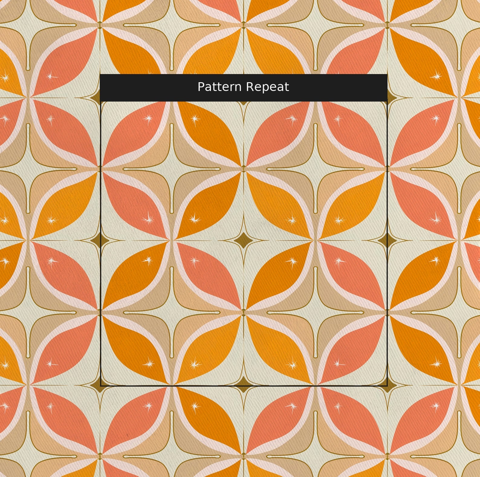 Leah Fabric by the Yard — pattern repeat