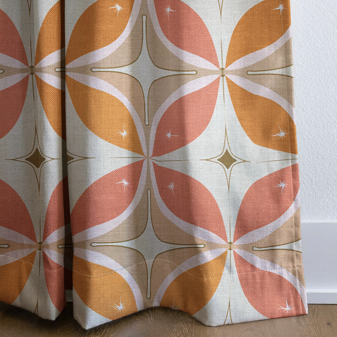 Leah - Drapery — corner closeup